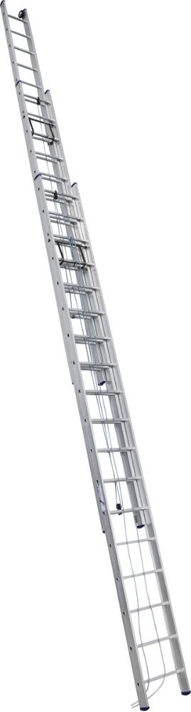 Лестница трехсекционная выдвижная с тросом Alumet Ал 3310 фото 1