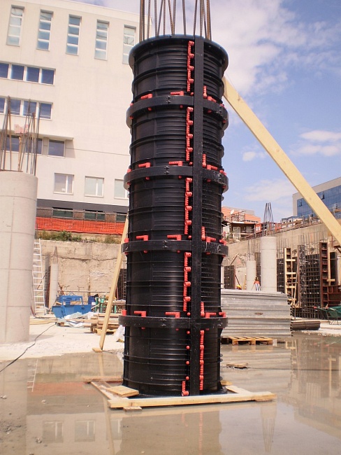 Пластиковая опалубка колонн GEOTUB Geoplast колонна круглая 3,0 м, диаметр 700 мм фото 7