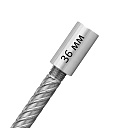 Муфта с цилиндрической резьбой для стыковки арматуры 36 мм фото 1