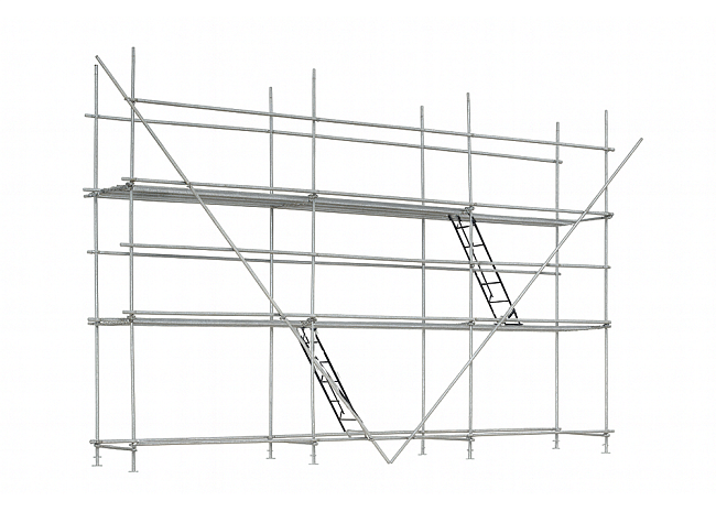 Хомутовые оцинкованные леса (комплект) фото 1