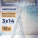 Лестница трехсекционная Alumet Ал 5314 фото 1