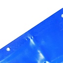Тент ПВХ Промышленник 550 г/м2, 3х5 м с люверсами ч/з 0,5 м, синий фото 2