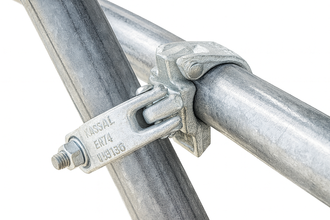 Поперечина к стене для хомутовых лесов оцинкованная 2,0 м фото 4