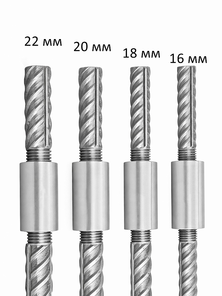 Муфта с цилиндрической резьбой для стыковки арматуры 40 мм фото 3